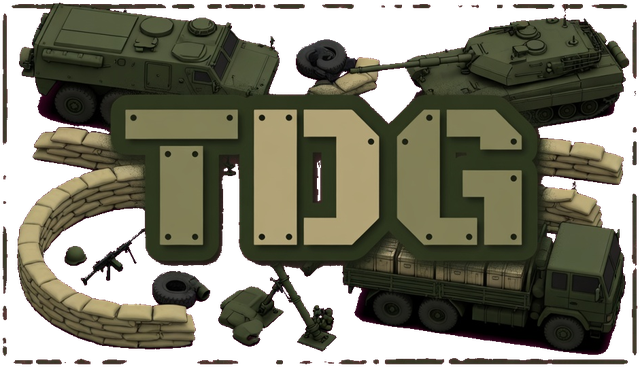 TDG — tower defense game logo